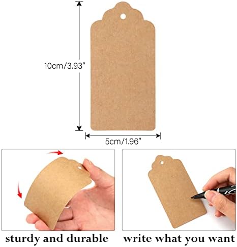 Extra large kraft luggage tags Clearance