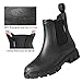 LIOERDIWE Short Rain Boots Women Waterproof Ankle Rainboots Fashion Chelsea Boots Non-Slip Garden Shoes for Outdoor Work Booties(Black,8.5 Women)