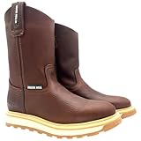 Silver Bull Men’s Work Boots Brown – Pull-On, Full...