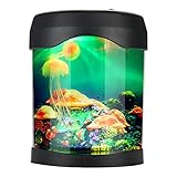 Los colores LED se pueden cambiar para adaptarse a tu estado de ánimo. Iluminación LED, clara para ver la forma de nadar de los peces es variada y vívida