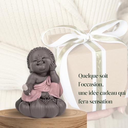 Zen'Light Statue Buddha in Cogitation, Charming Lucky Charm, Zen and Relaxing Atmosphere - Image 3