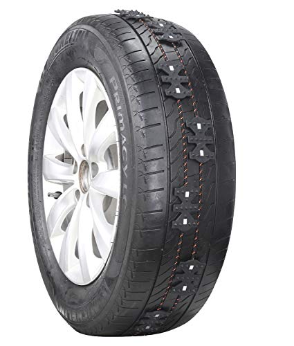 SAILINE 2018 Correntes de neve para ralo de pneus, para carros de passageiros, pastilhas e SUV, conjunto de 4 correntes antiderrapantes (tamanho S)
