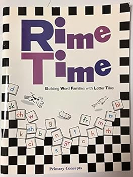 Paperback Rime Time: Building Word Families with Letter Tiles Book