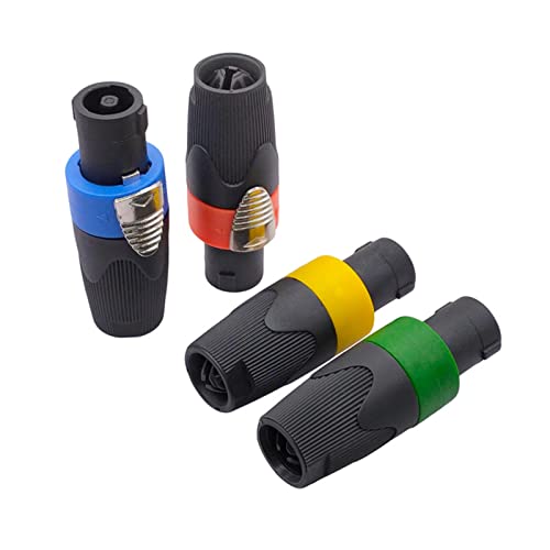 Connecteurs Speakon robuste 4 pôles mâle orange pour liaison audio durable - 5