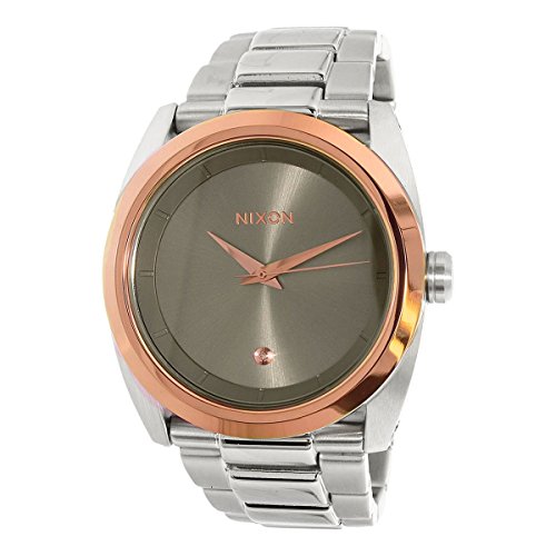 NIXON Quarzuhr Queenpin A935-2215 Silver/Rose Gold/Taupe