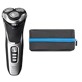 PHILIPS Electric Shavers for Men, Series 3000, Mens Shavers Electric Cordless Rechargeable, Wet & Dry Shaver with Pop-up Trimmer, and Storage Case