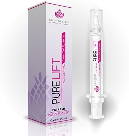 Instant Face Lift Extreme Results in 3 Minutes - Fast Acting Tightens & Strengthens the Skin Bringing Back to Its Yourthful Tightness - Makeup Primer - Up To 60 Applications 0.40 oz Wrinkle Eraser 8hrs Effect