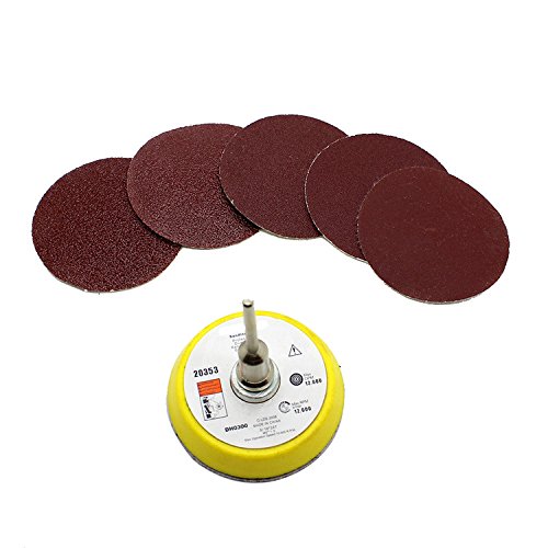 51 STÜCK Mix Grit 2 zoll 3mm 50mm Sander Disc Sand Papier Schleifen Pad Platte 60 80 120 150 180 Grit Für Rotary Tool Zubehör Cover