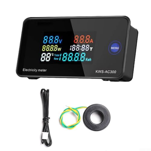 Compteur intelligent AC300 pour une mesure complète de la puissance avec écran LCD et fonctions de réinitialisation