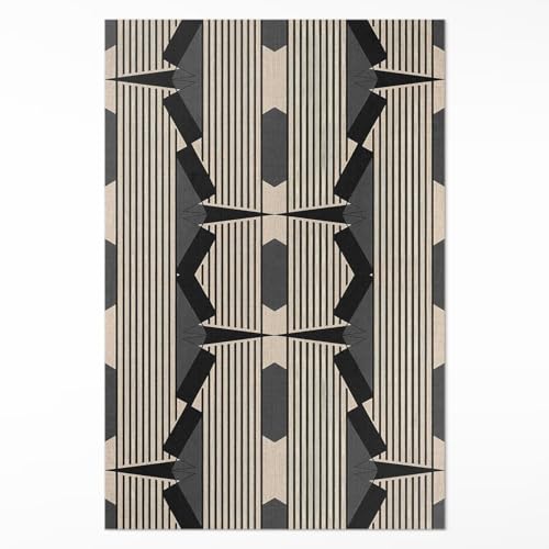 Tapis vinyle 100x150 cm rectangle PVC pour decoration interieure maison - 2