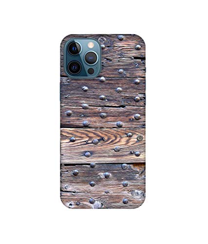 Image of Amazon Brand - Solimo Designer Wooden Blocks Check 3D Printed Hard Back Case Mobile Cover for Apple iPhone 12 Pro Max