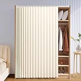 Cortinas opacas impermeables para sala de estar y dormitorio, cortinas correderas a prueba de polvo con rieles para armarios abiertos, tamaño A2, 90 cm de alto y 100 cm de ancho