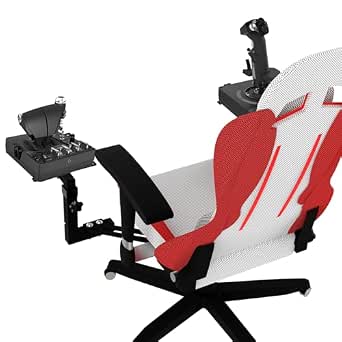 EG STARTS 2 Pack Chair Mount Hotas Mount Joystick Mount for Logitech X52/X52 Pro/X56/X56 Rhino Hotas, Thrustmaster T. Flight Hotas, T.16000M FCS, TCA Officer Pack Airbus Edition, VKB Hotas Mount
