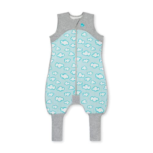 Image of Love to Dream Lite Organic Baby Sleep Suit (12-24 Mo), Super Soft Temp Regulating Sleeping Suit, 0.2TOG Lightweight Wearable Blanket, Turquoise