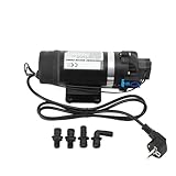 Cozyel AC220V 160 PSI Selbstansaugende Druckwasserpumpe Membranpumpe Trinkwasserpumpe 5.5 Ltr./Min mit Hochleistungsdruckschalter