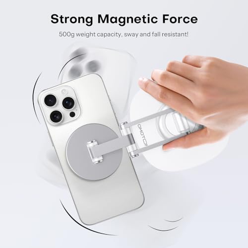 OMOTON MS04 [360° Rotating] Adjustable Magnetic Phone Stand for Desk, White by OMOTON - Used condition - Image 2