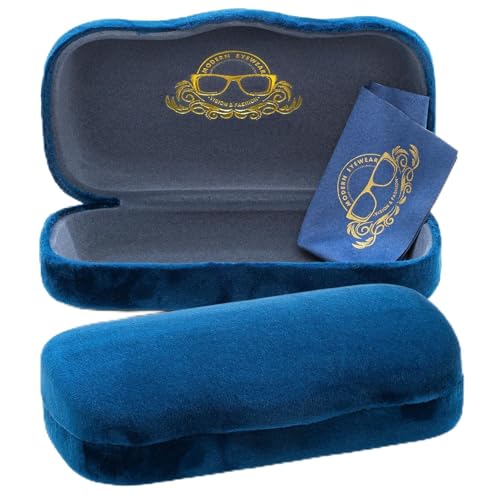 Image of Hard Shell Glasses Case w /Cloth,Velvet Reading Glass, Eyeglass Case, Lightweight, Crush-Resistant, Men & Women