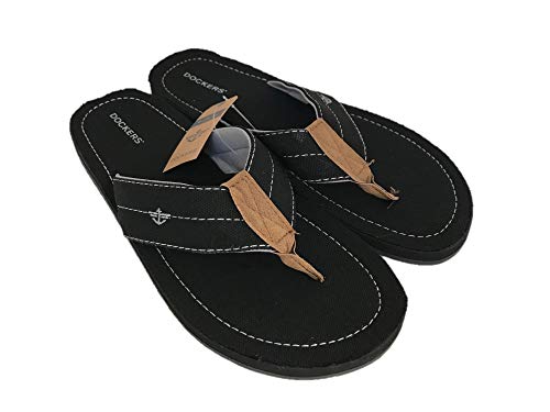 Dockers Tongs Homme Noir Taille XL 12/13 claquettes été