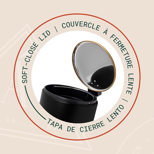 Caneca de Basura Redonda 1.3 Galones con Tapa Soft-Close miniatura 4