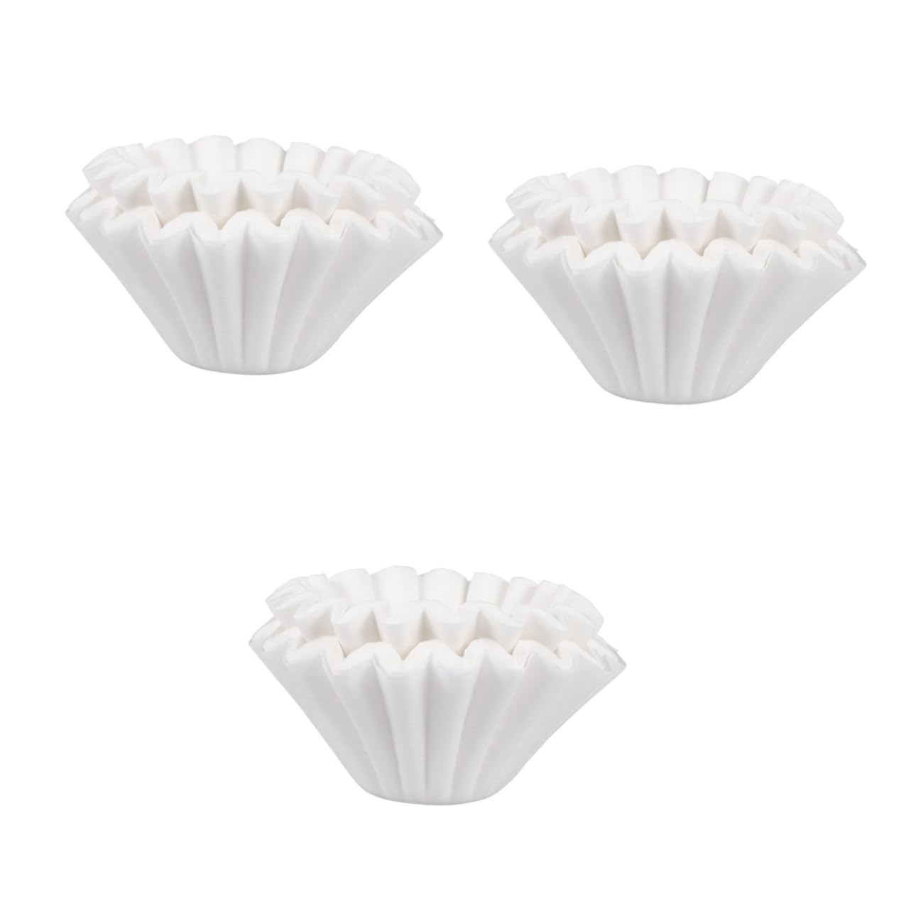 LIFKOME 150piezas Filtros De Café Desechables De Papel Natural Para Cafeteras De Tazas Sin Blanquear Efecto Filtrante Óptimo Para Café Aromático