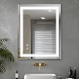 NeuType 36"x28" LED Bathroom Mirror with Lights Vanity Mirror for Wall Front Lighted Bathroom Wall M