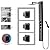 Homevacious Shower Panel Tower System,Stainless Steel Bathroom Stand Up Shower Kit,Wall-Mount Shower Panels with Rainfall Shower Head,4 Massage Body Jets,Tub Spout and Handheld Shower,Matte Black