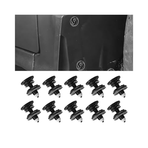 【Pacchetto Incluso】: Riceverete 10 pezzi clip di rivestimento porta, abbastanza per le vostre esigenze! Può essere ampiamente utilizzato per la maggior parte delle parti automobilistiche, come i pannelli delle porte dell'auto, fissaggi delle porte, radiatore e paraspruzzi, paraurti, modanature, parti del pannello laterale, passaruota, ali, cofani e altro ancora.