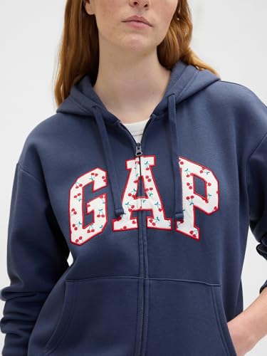 Image of GAP Women's Logo Hoodie Hooded Full Zip Sweatshirt