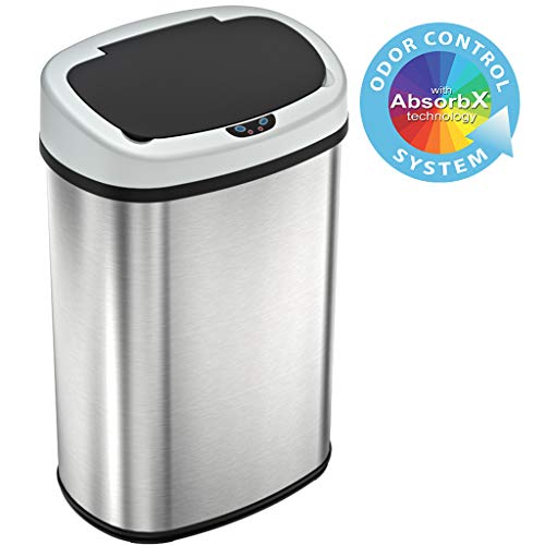 SensorCan 13 Gallon Touchless Sensor Odor Control System, Stainless