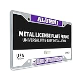 Desert Cactus Grand Canyon University Car Accessories Antelopes Metal License Plate Frame and Tag Holder for Front or Rear of Car (Alumni B)