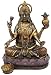 Ebros Hindu Goddess Of Wealth And Prosperity Lakshmi Sitting On Lotus Throne Statue Hindu Decor Figurine