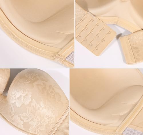 Image of DotVol Women Custom Lift Invisible Wirefree Anti-slip Strapless Push Up Bra