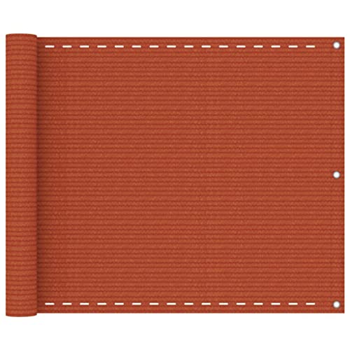 vidaXL Balkon-Sichtschutz Orange 75x300 cm HDPE