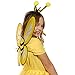 Funcredible Bee Headband and Bee Wings - Bumble Bee Antenna Headband - Bumble Bee Halloween Costume for Women - Bumblebee Costume Accessories for Kids and Adults