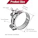 CUKAYO T-bolt Hose Clamps with Handle-304 Stainless Steel Intercooler Pipe Tube Clamp, 60-63mm(2.36-2.48