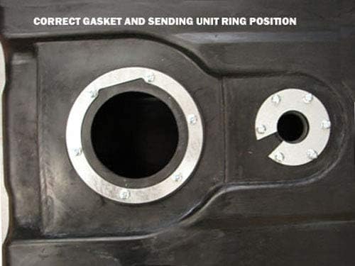 Miniatura 6 de Tanque de combustible de plástico trasero de 40 galones compatible con Ford F350 F450 F550 SD 2000 2001 2002 2003 2004 2005 2006 2007 2008 2009 2010