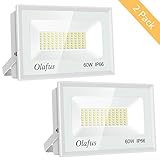 【AHORRO DE ENERGÍA】 Cada reflector LED de 60W puede reemplazar una bombilla halógena tradicional de 400W y ahorrarle el 85% de su factura de electricidad.