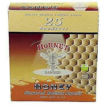 HORNET FLAVOURED PAPERS KING SIZE SLIM CIGARETTE ROLLING RIZLA PAPER PICK N MIX (HONEY, 25) — image 1