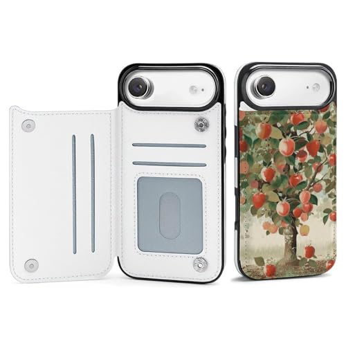 Coque iPhone 17 Fruit Under The Tree étui portefeuille mince protection antichoc