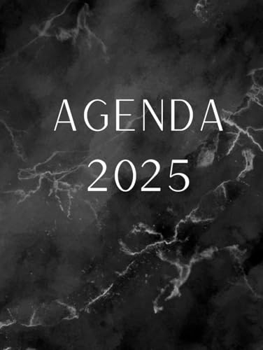 Agenda 2025 Tapa dura: Planificador Semanal, Mensual con Calendario (8.5 x 11 pulgadas) by Myriam Veloza: ¡Organiza tu año con de una forma práctica y eficiente con un diseño minimalista!