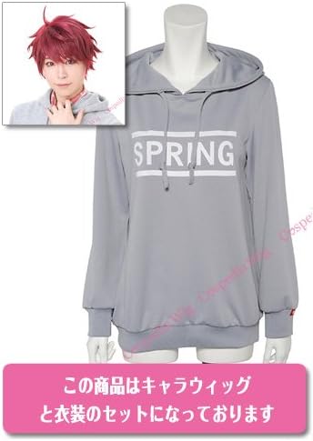 Amazon 劇団員 男子 高校生 春組 パーカー コスチューム ウィッグ 衣装セット S Cospedia製 コスプレ 仮装 通販