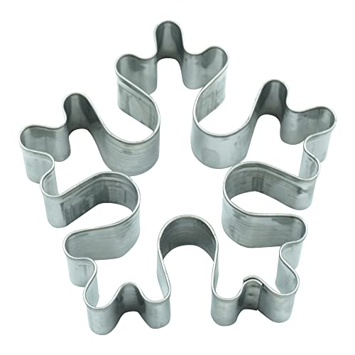 BekkiB - Emporte-pièce « flocon de neige » – Emporte-pièce pour Noël et l'Avent – Moule en acier inoxydable passe au lave-vaisselle – 3445