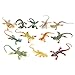12 pièces/ensemble modèles de lézard simulés colorés, faux lézard figurine jouets éducatifs pour enfants
