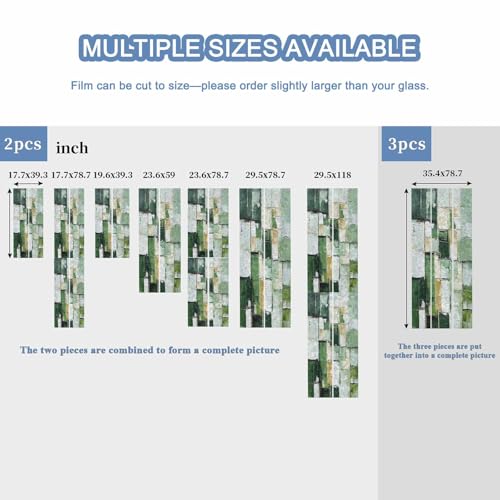 Vinilo decorativo para ventana efecto vidriera 29.5x78.7 in miniatura 6