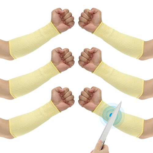 PATIKIL 8 Inch Cut Resistant Sleeve, 3 Pairs Arm Safety Protector...