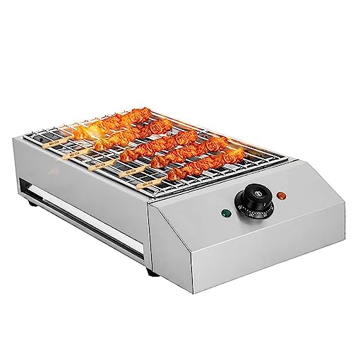 LYDZUSDP Indoor Electric BBQ Barbecue Grill Machine-Smokeless Grill with Water-Filled Drip Tray & Temperature Control for Portable Cooking