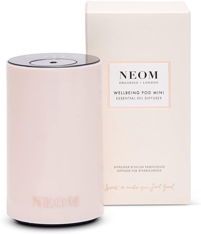 NEOM – Portable Wellbeing Pod Mini Essential Oil Diffuser Nude | Rechargeable USB & Waterless | Aromatherapy Oil Diffuser for Small Spaces