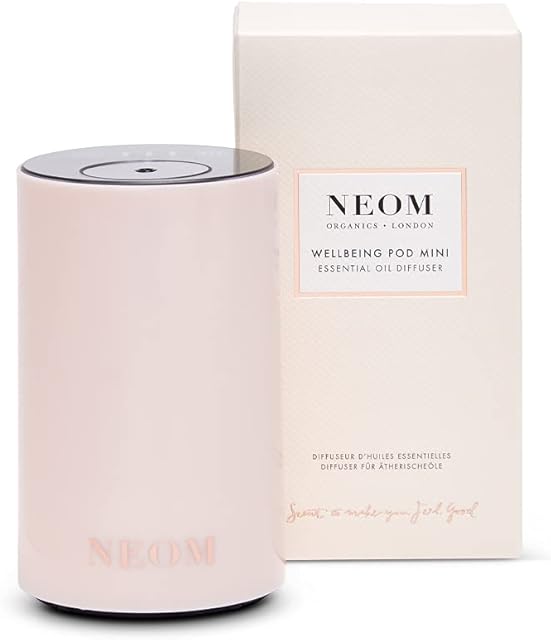 NEOM  Portable Wellbeing Pod Mini Essential Oil Diffuser Nude | Rechargeable USB & Waterless | Aromatherapy Oil Diffuser for Small Spaces