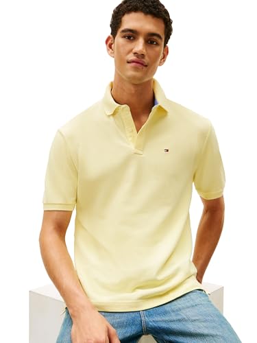 Image of Tommy Hilfiger Men's Short Sleeve Cotton Pique Polo Shirt in Classic Fit