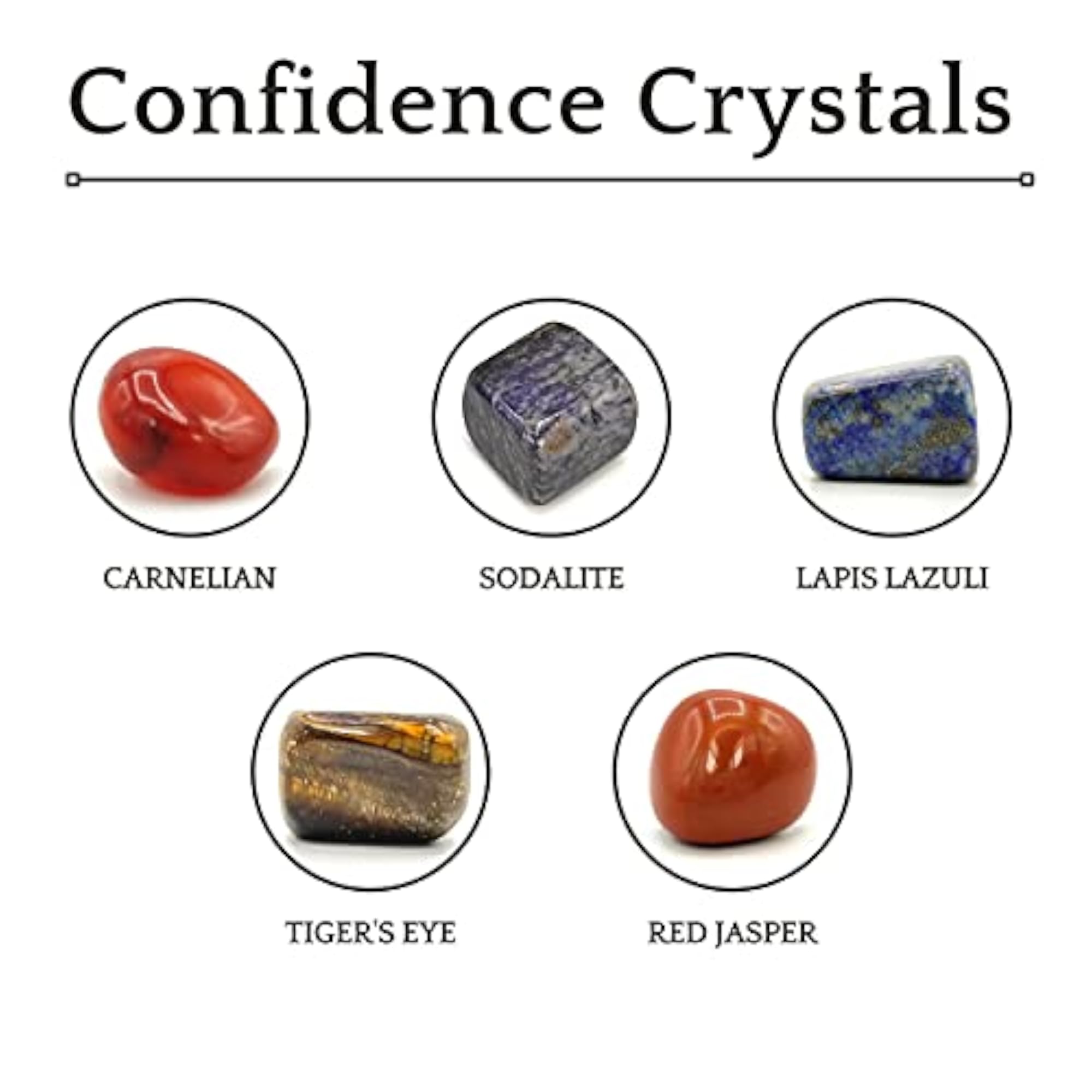 Pocket Healing Crystal Bag for Confidence